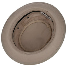 Load image into Gallery viewer, Stetson Classic Band Pork Pie Cloth Hat Men - Cotton Sun with Grosgrain Band, Summer Spring-Summer - S (54-55 cm) Beige