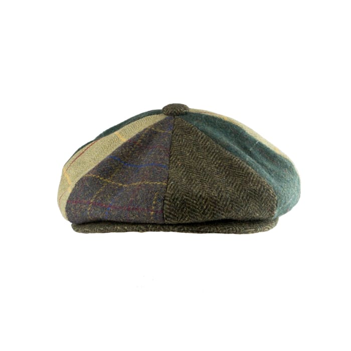 Wool Blend Baker Boy Cap  Patchwork- Peaky Blinders Style - J and p hats  